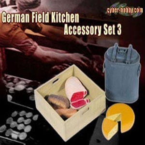 1:6 scale WW II German Field Kitchen Utensil Set 