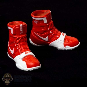 Monkey Depot - Boots: Cyber-X Mens Molded Red Boxing Shoes
