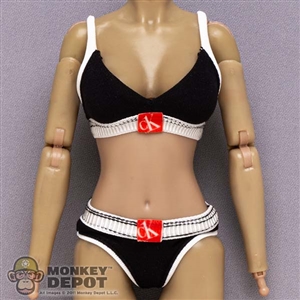 Monkey Depot - Lingerie: SA Toys CK Black Bra and Underwear Set